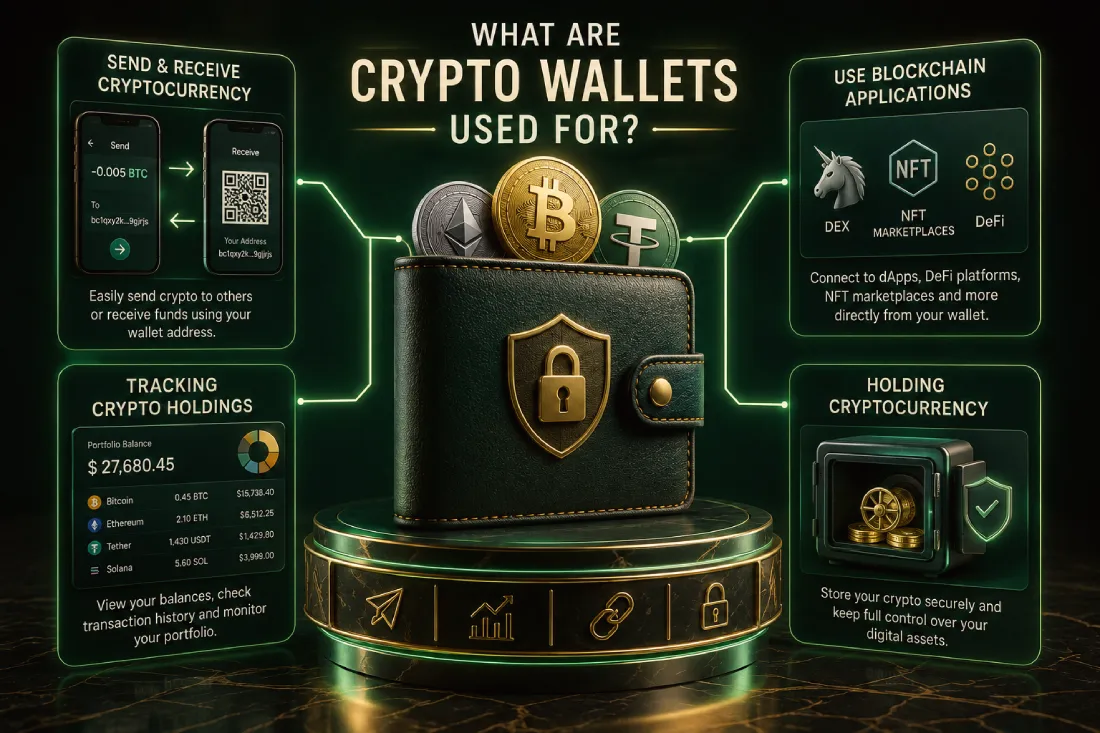 What are crypto wallets used for?